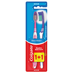 Zubní kartáček Colgate Extra Clean střední 1+1