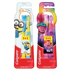 Zubní kartáček kids 2-6 minions + trolls 2pack