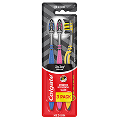 Zubní kartáček Colgate Zig Zag Charcoal 3pack